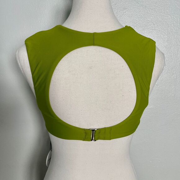NWT Andrea Iyamah Kuma Bikini Top in Olive - Size XS (Orig. $130) NEW - Picture 3 of 5